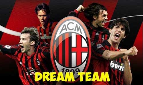 Dream League Soccer A.C. Milan kits and logo URL Free Download