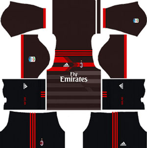 Dream League Soccer AC Milan Kits Logo URL Download