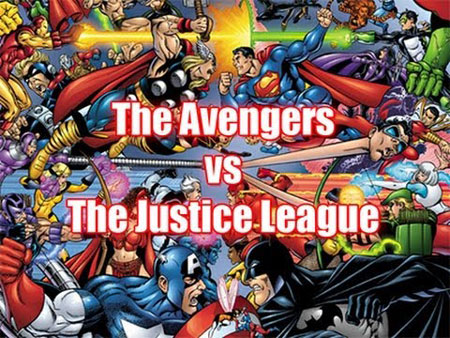 The Fight Between The Avengers And The Justice League