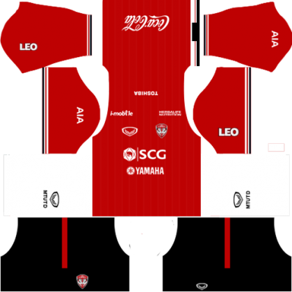 Dream League Soccer Muangthong United Kits and Logo URL Download